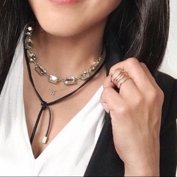Stella & Dot | Versatile Reese Sparkle [3-in-1] Crystal+Leather Lariat N… - Picture 7 of 16